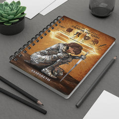 Personalized Woman Warrior Put On The Full Armor Of God Ephesians 6:10 Spiral Journal